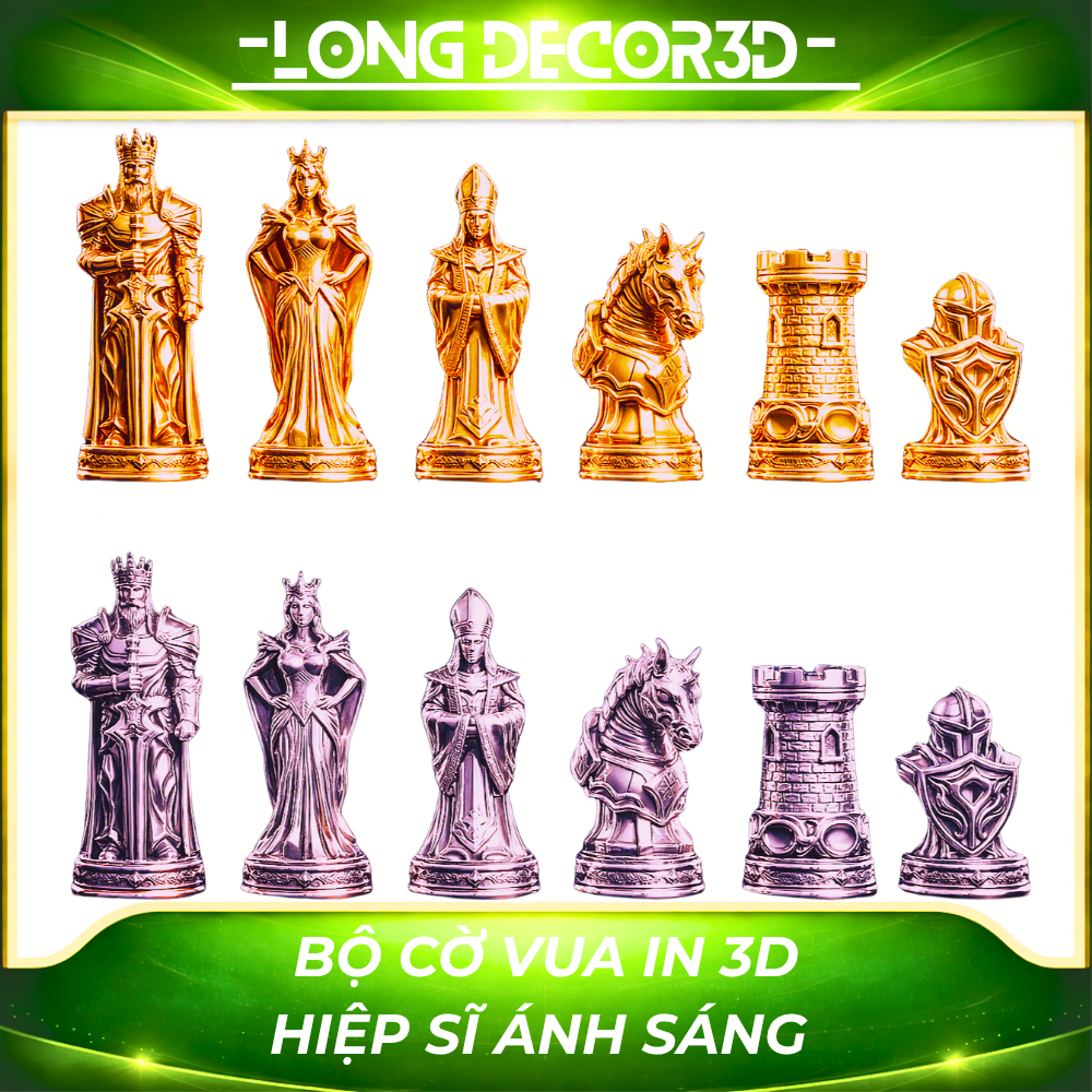 Cờ vua in 3d nghệ thuật sáng tạo và trưng bày